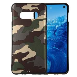 Camouflage Soft TPU Back Cover for Samsung Galaxy S10e (5.8 inch) - Gold Green
