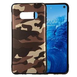 Camouflage Soft TPU Back Cover for Samsung Galaxy S10e (5.8 inch) - Gold Coffee