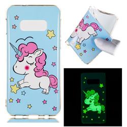 Stars Unicorn Noctilucent Soft TPU Back Cover for Samsung Galaxy S10e (5.8 inch)