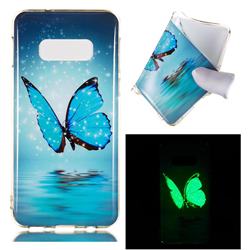 Butterfly Noctilucent Soft TPU Back Cover for Samsung Galaxy S10e (5.8 inch)