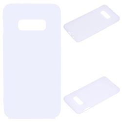 Candy Soft Silicone Protective Phone Case for Samsung Galaxy S10e (5.8 inch) - White