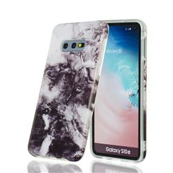 Smoke Ink Painting Marble Clear Bumper Glossy Rubber Silicone Phone Case for Samsung Galaxy S10e (5.8 inch)