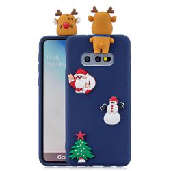 Navy Elk Christmas Xmax Soft 3D Silicone Case for Samsung Galaxy S10e (5.8 inch)