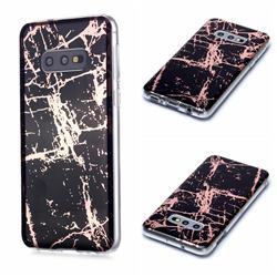 Black Galvanized Rose Gold Marble Phone Back Cover for Samsung Galaxy S10e (5.8 inch)