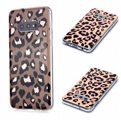 Leopard Galvanized Rose Gold Marble Phone Back Cover for Samsung Galaxy S10e (5.8 inch)