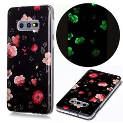 Rose Flower Noctilucent Soft TPU Back Cover for Samsung Galaxy S10e (5.8 inch)