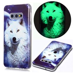 Galaxy Wolf Noctilucent Soft TPU Back Cover for Samsung Galaxy S10e (5.8 inch)