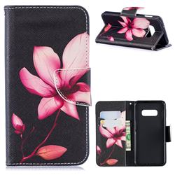 Lotus Flower Leather Wallet Case for Samsung Galaxy S10e(5.8 inch)