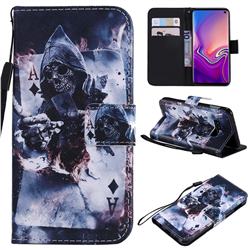 Skull Magician PU Leather Wallet Case for Samsung Galaxy S10e (5.8 inch)