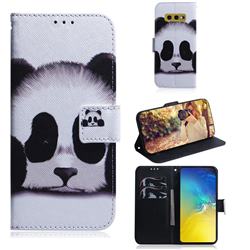 Sleeping Panda PU Leather Wallet Case for Samsung Galaxy S10e (5.8 inch)