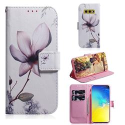 Magnolia Flower PU Leather Wallet Case for Samsung Galaxy S10e (5.8 inch)
