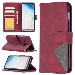 Binfen Color BF05 Prismatic Slim Wallet Flip Cover for Samsung Galaxy S10e (5.8 inch) - Red