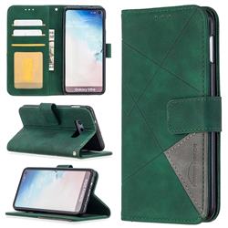 Binfen Color BF05 Prismatic Slim Wallet Flip Cover for Samsung Galaxy S10e (5.8 inch) - Green