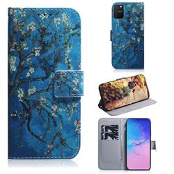 Apricot Tree PU Leather Wallet Case for Samsung Galaxy S10 Lite(6.7 inch)