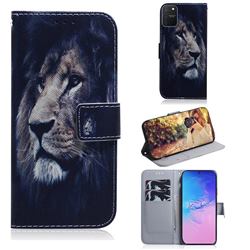 Lion Face PU Leather Wallet Case for Samsung Galaxy S10 Lite(6.7 inch)