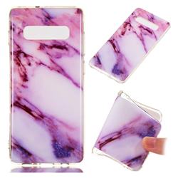 Purple Soft TPU Marble Pattern Case for Samsung Galaxy S10 Plus(6.4 inch)
