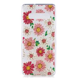 Chrysant Flower Super Clear Soft TPU Back Cover for Samsung Galaxy S10 Plus(6.4 inch)