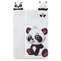 Panda Girl Soft 3D Climbing Doll Soft Case for Samsung Galaxy S10 Plus(6.4 inch)