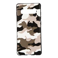 Camouflage Soft TPU Back Cover for Samsung Galaxy S10 Plus(6.4 inch) - Black White