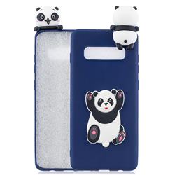 Giant Panda Soft 3D Climbing Doll Soft Case for Samsung Galaxy S10 Plus(6.4 inch)