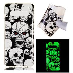 Red-eye Ghost Skull Noctilucent Soft TPU Back Cover for Samsung Galaxy S10 Plus(6.4 inch)