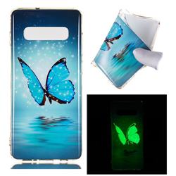 Butterfly Noctilucent Soft TPU Back Cover for Samsung Galaxy S10 Plus(6.4 inch)