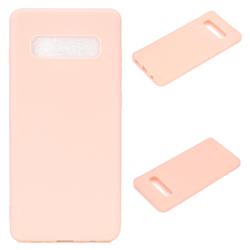 Candy Soft Silicone Protective Phone Case for Samsung Galaxy S10 Plus(6.4 inch) - Light Pink