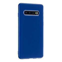 2mm Candy Soft Silicone Phone Case Cover for Samsung Galaxy S10 Plus(6.4 inch) - Navy Blue
