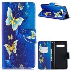 Golden Butterflies Leather Wallet Case for Samsung Galaxy S10 Plus(6.4 inch)