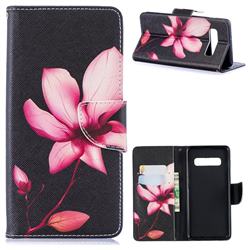 Lotus Flower Leather Wallet Case for Samsung Galaxy S10 Plus(6.4 inch)
