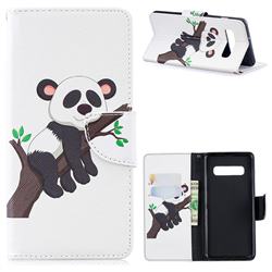 Tree Panda Leather Wallet Case for Samsung Galaxy S10 Plus(6.4 inch)
