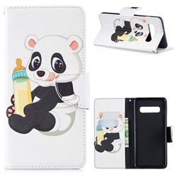Baby Panda Leather Wallet Case for Samsung Galaxy S10 Plus(6.4 inch)