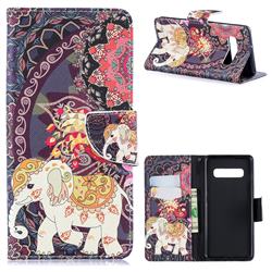 Totem Flower Elephant Leather Wallet Case for Samsung Galaxy S10 Plus(6.4 inch)