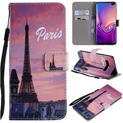 Paris Eiffel Tower PU Leather Wallet Case for Samsung Galaxy S10 Plus(6.4 inch)