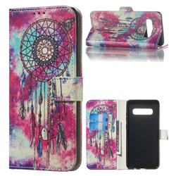Butterfly Chimes PU Leather Wallet Case for Samsung Galaxy S10 Plus(6.4 inch)