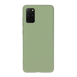 Soft Matte Silicone Phone Cover for Samsung Galaxy S20 Plus / S11 - Bean Green