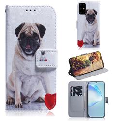 Pug Dog PU Leather Wallet Case for Samsung Galaxy S20 Plus / S11