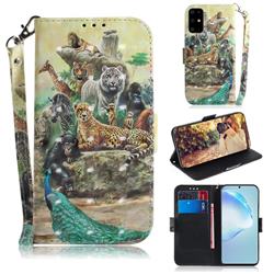 Beast Zoo 3D Painted Leather Wallet Phone Case for Samsung Galaxy S20 Plus / S11