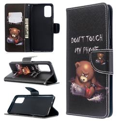 Chainsaw Bear Leather Wallet Case for Samsung Galaxy S20 Plus / S11