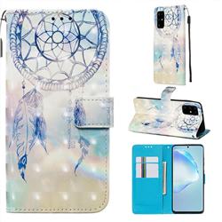 Fantasy Campanula 3D Painted Leather Wallet Case for Samsung Galaxy S20 Plus / S11