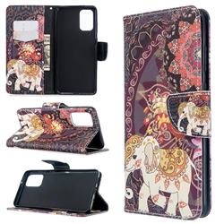 Totem Flower Elephant Leather Wallet Case for Samsung Galaxy S20 Plus / S11