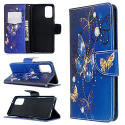 Purple Butterfly Leather Wallet Case for Samsung Galaxy S20 Plus / S11