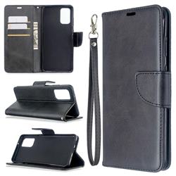 Classic Sheepskin PU Leather Phone Wallet Case for Samsung Galaxy S20 Plus / S11 - Black