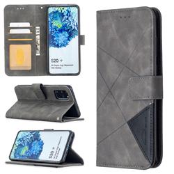 Binfen Color BF05 Prismatic Slim Wallet Flip Cover for Samsung Galaxy S20 Plus / S11 - Gray