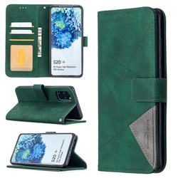 Binfen Color BF05 Prismatic Slim Wallet Flip Cover for Samsung Galaxy S20 Plus / S11 - Green