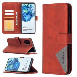 Binfen Color BF05 Prismatic Slim Wallet Flip Cover for Samsung Galaxy S20 Plus / S11 - Brown
