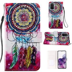 Dreamcatcher Smooth Leather Phone Wallet Case for Samsung Galaxy S20 Plus