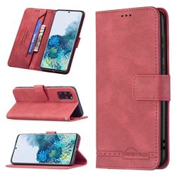 Binfen Color RFID Blocking Leather Wallet Case for Samsung Galaxy S20 Plus - Red