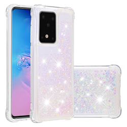 Dynamic Liquid Glitter Sand Quicksand Star TPU Case for Samsung Galaxy S20 Ultra / S11 Plus - Pink