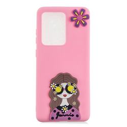Violet Girl Soft 3D Silicone Case for Samsung Galaxy S20 Ultra / S11 Plus